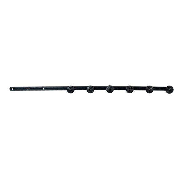 NEMTEK FLAT BAR 6 WIRE STRAIGHT BLACK POWDER COATED BRACKET