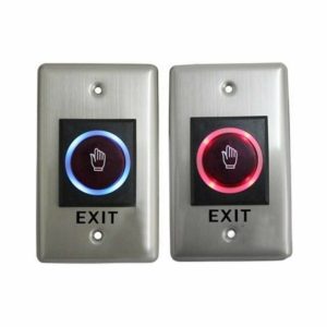 NO TOUCH TO EXIT WITH METAL CASING